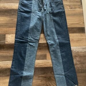 DL1961 Women's Two-Tone Straight Leg Jeans